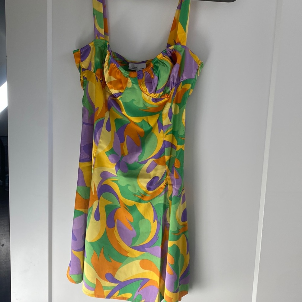 70's We Wore What Rouched bralette princess dress